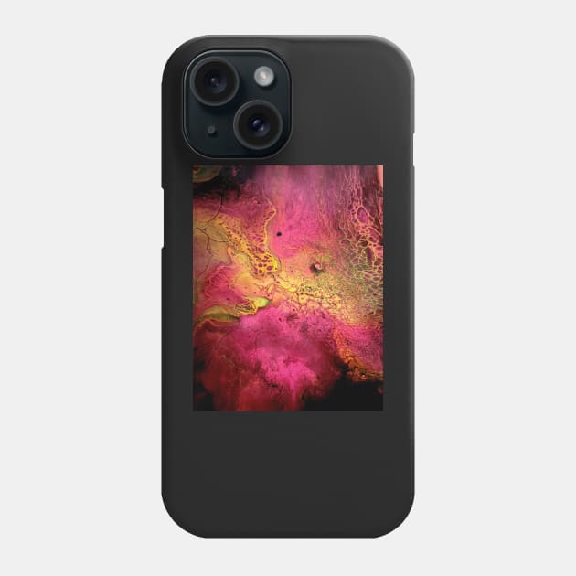 Trippy Acrylic Pour Painting Phone Case by dnacademic