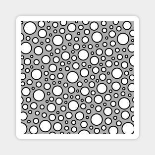 Grey Agaric Polka Dots Magnet