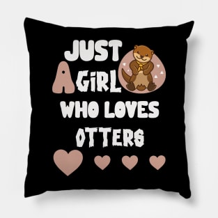 Otter gifts for otter lovers ,her Otter half Pillow