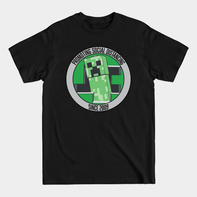 Disover Social Distancing Champion - Minecraft Creeper - T-Shirt