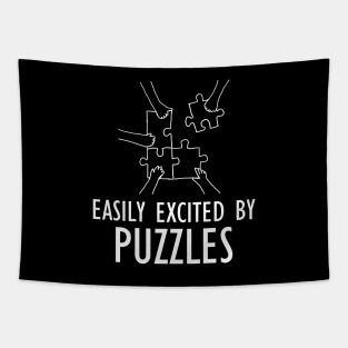 Puzzle - Easily excited by puzzles Tapestry