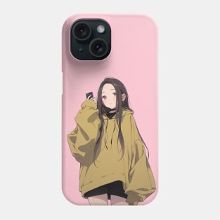 cute simple anime girl Phone Case