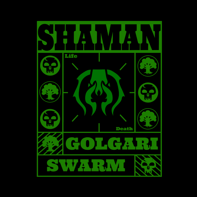 Golgari Swarm | Shaman | MTG Guild Black on Green Design by ChristophZombie