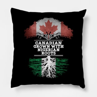 Canadian Grown With Nigerian Roots - Gift for Nigerian With Roots From Nigeria Pillow