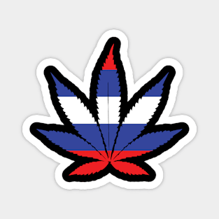 Serbia Pot Leaf Magnet