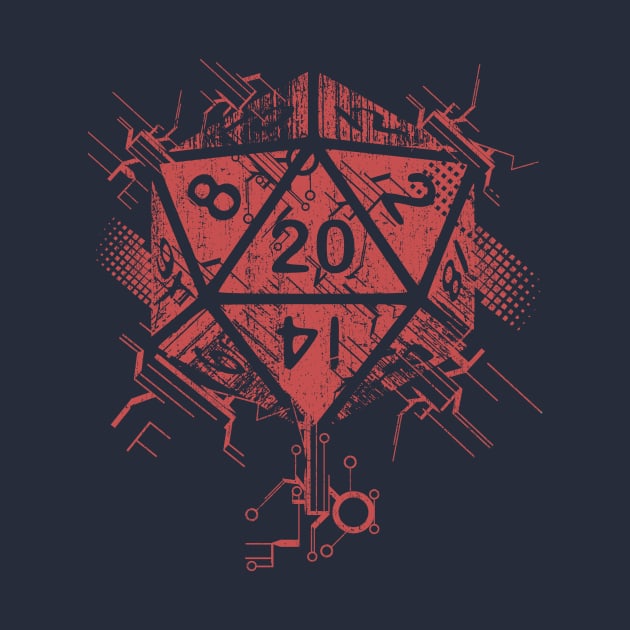 D20 of power red by artlahdesigns