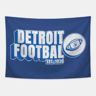 Detroit Football Retro Text Tapestry