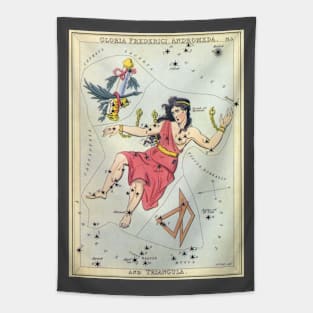 Constellations Gloria Federici, Andromeda and Triangula from Urania's Mirror Tapestry