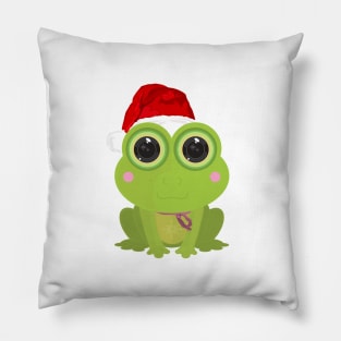 Christmas Frog Pillow