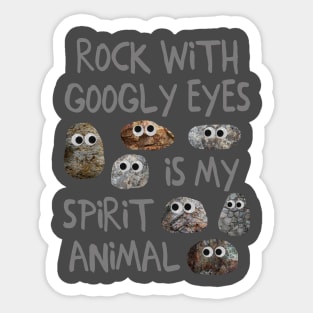 Rocks with Googly Eyes Sticker for Sale by Amy Hadden