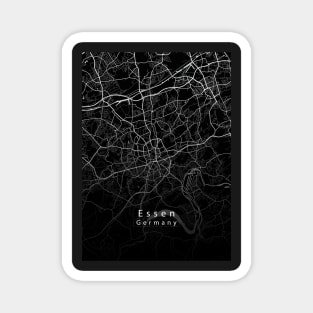 Essen Germany City Map dark Magnet