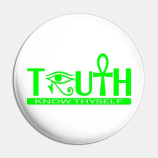 Truth Know Thyself Ankh Pin