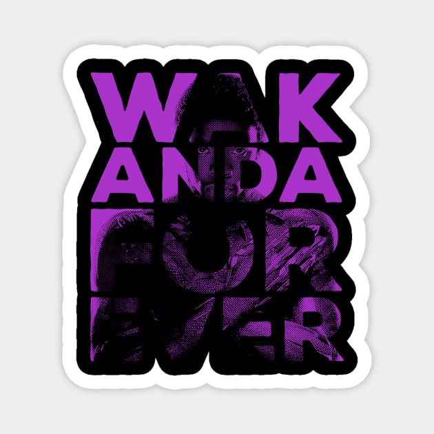 Wakanda Forever Tribute Chadwick Boseman Magnet by gastaocared