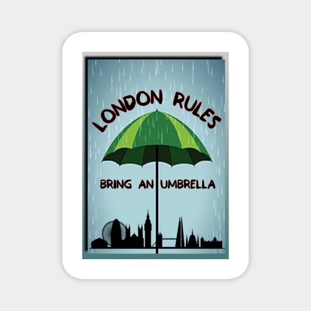 London Rules Bring An Umbrella Magnet by FirstTees