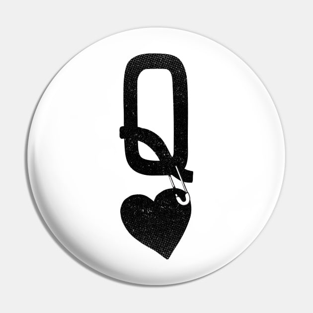 Queen Of Hearts Poker Black by Tobe Fonseca Pin by Tobe_Fonseca