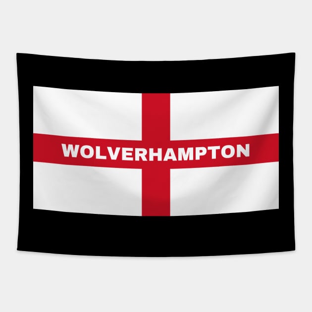 Wolverhampton City in English Flag Tapestry by aybe7elf