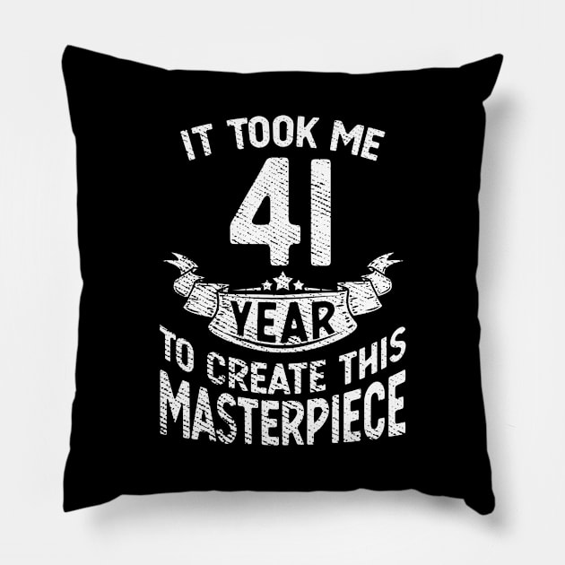 It took me 41 year to create this masterpiece born in 1980 Pillow by FunnyUSATees