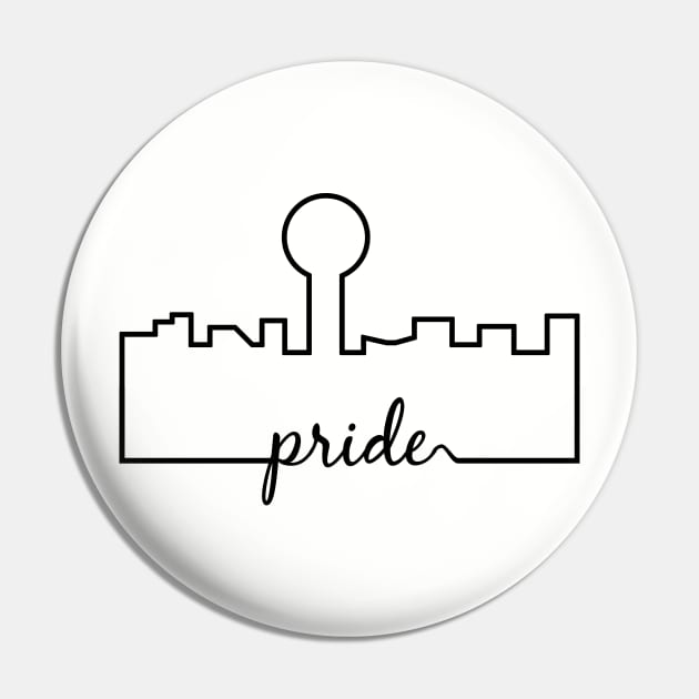 Knoxville Skyline Pride Pin by Universe Design