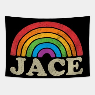 Jace - Retro Rainbow Flag Vintage-Style Tapestry