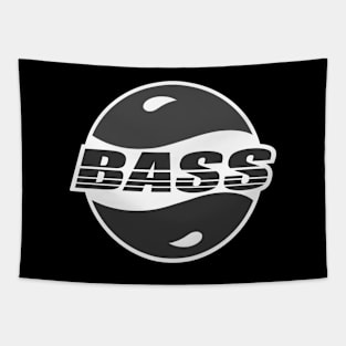 Bass Logo Black and White Tapestry