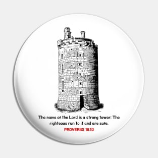 God is a Strong Tower Pin