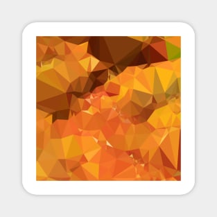 Harvest Gold Abstract Low Polygon Background Magnet