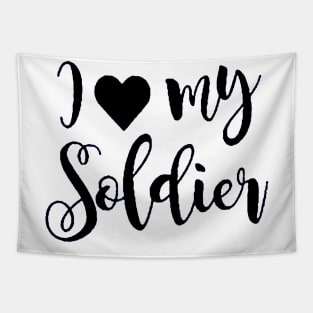 I Love my Soldier Tapestry