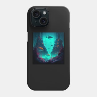 Lost Atlantis City With the Whale Shark Phone Case