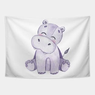 Cute hippopotamus Tapestry