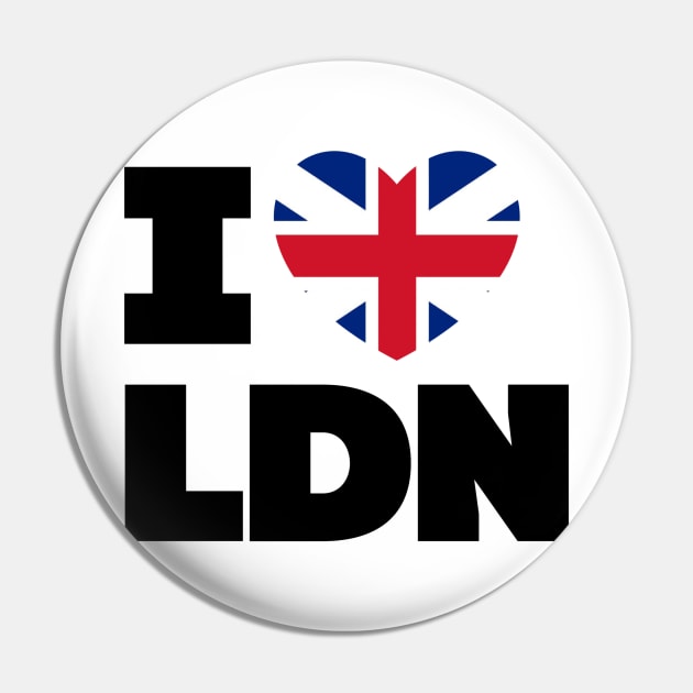 I Heart London Pin by David Hurd Designs