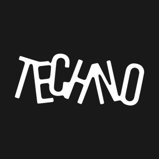 Techno music logo design T-Shirt