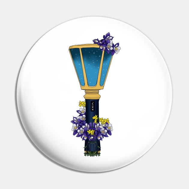 VIXX Floral Lightstick kpop Pin by RetroAttic