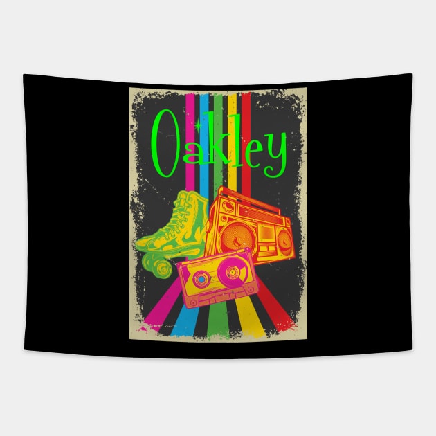 Oakley Vintage 80's Skates Boombox Tapestry by heybert00