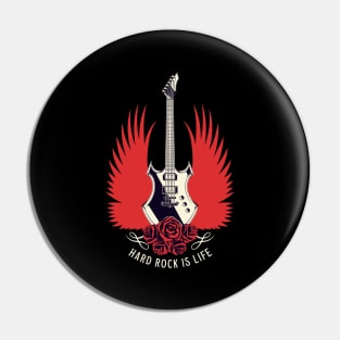 Hard Rock Is Life Pin