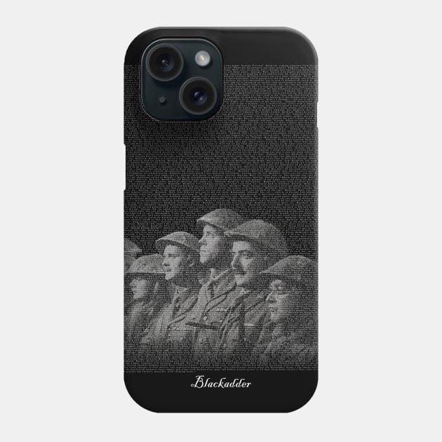 Blackadder Goes Forth Script Phone Case by VoidDesigns