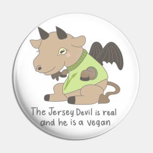 Vegan Jersey Devil Pin