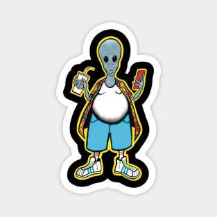 Alien Tourist Magnet