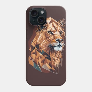 Geometric Lioness Phone Case