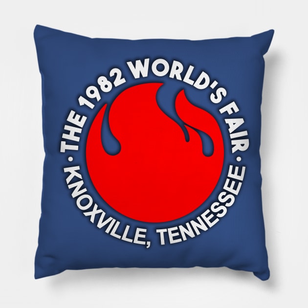 '82 World's Fair Logo - 2 Pillow by BigOrangeShirtShop