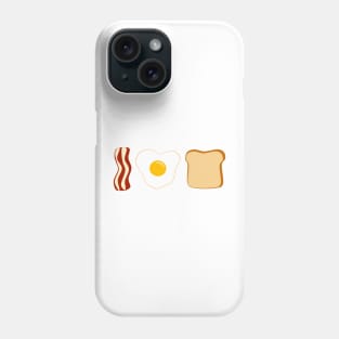 I Love Breakfast (yellow background) Phone Case