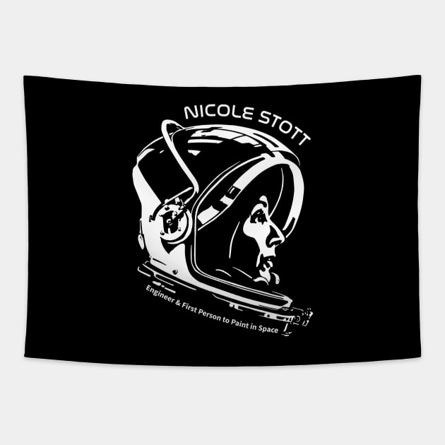 Women in Space: Nicole Stott Tapestry by photon_illustration