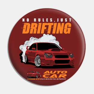 Impreza - Drifting No Rules Pin