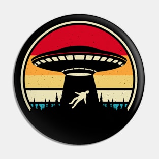 Retro Ufo abduction Pin