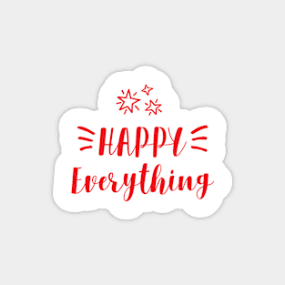 Happy everything, Christmas card Magnet