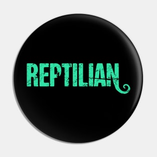 Reptilian Conspiracy Theorist Theory Pin