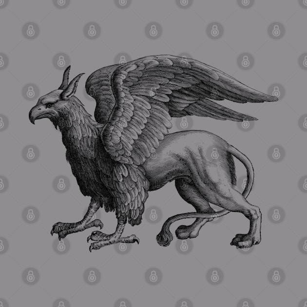 Vintage Griffin medieval fantasy art creature monster by AltrusianGrace