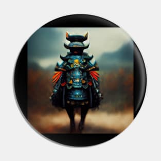 Lofi Samuroid - Cyberpunk Samurai Pin