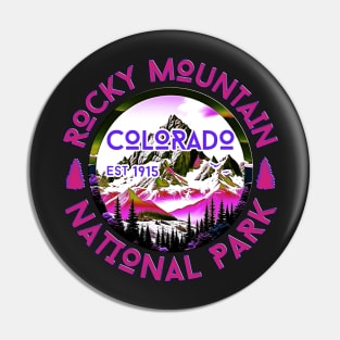 Copy of vintage Rocky Mountain National Park Colorado Hiking Nature Outdoors Pin