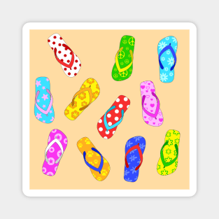 Flip Flop Sandals Pattern Magnet