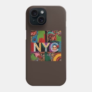 NYC Hidden in Abstract Art Tshirt Phone Case